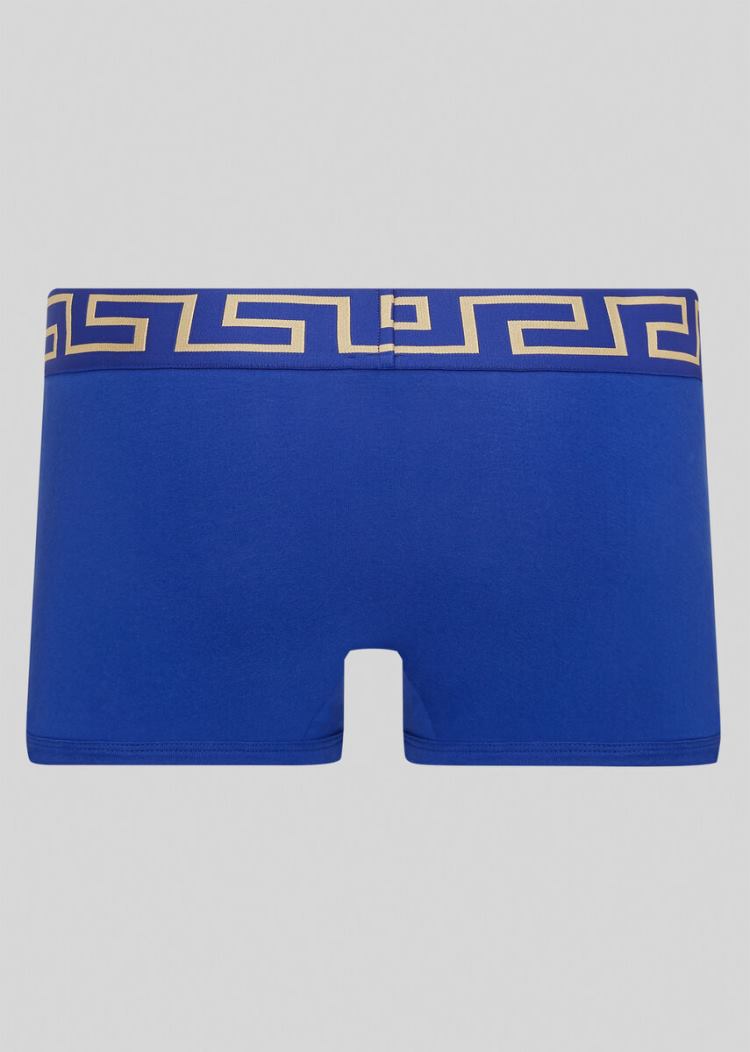 Bielizny Męskie Versace Greca Border Trunks Niebieskie | MMGUKJOHE