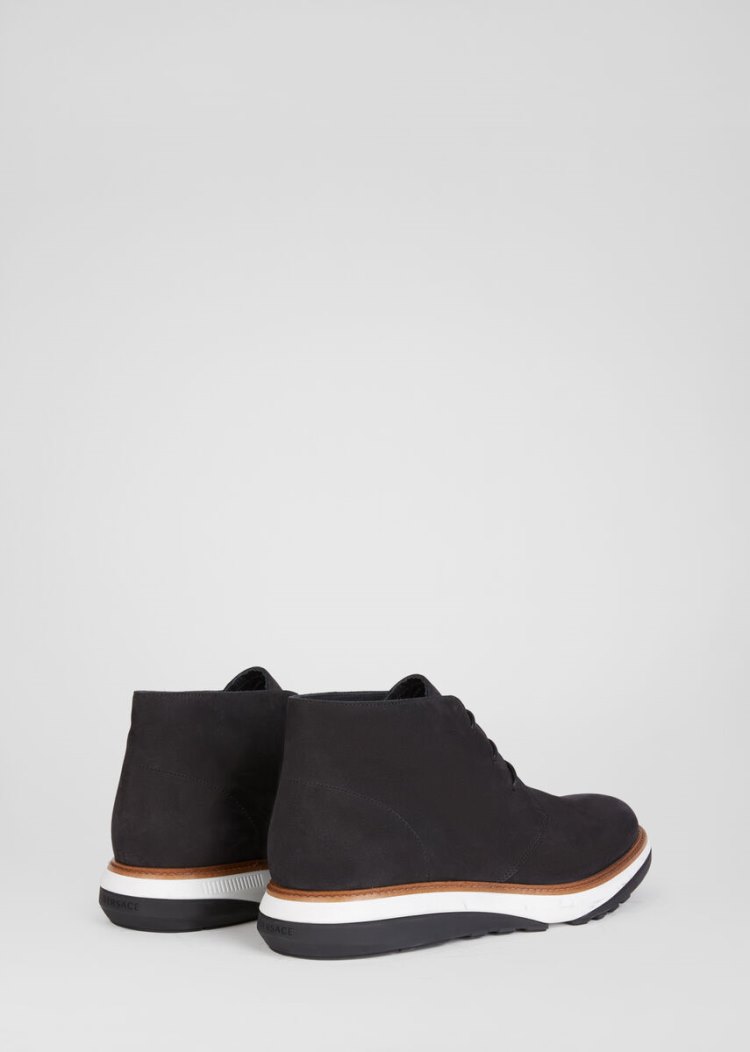 Buty Sznurowane Męskie Versace Medusa Hybryd Koronkowe Up Shoes Czarne | TN6ZPHQUB