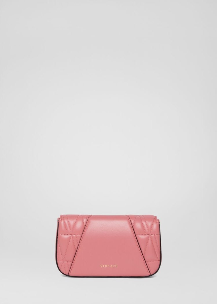 Evening Bags Damskie Versace Quilted Virtus Evening Bag Różowe | 6IA8N7PE2