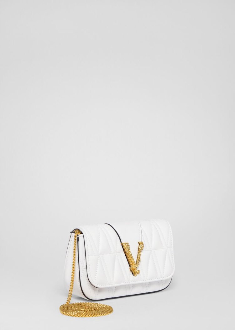 Evening Bags Damskie Versace Quilted Virtus Białe | 7D8PRSW4P