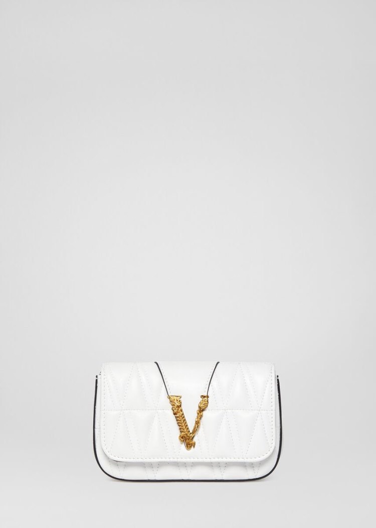 Evening Bags Damskie Versace Quilted Virtus Białe | 7D8PRSW4P
