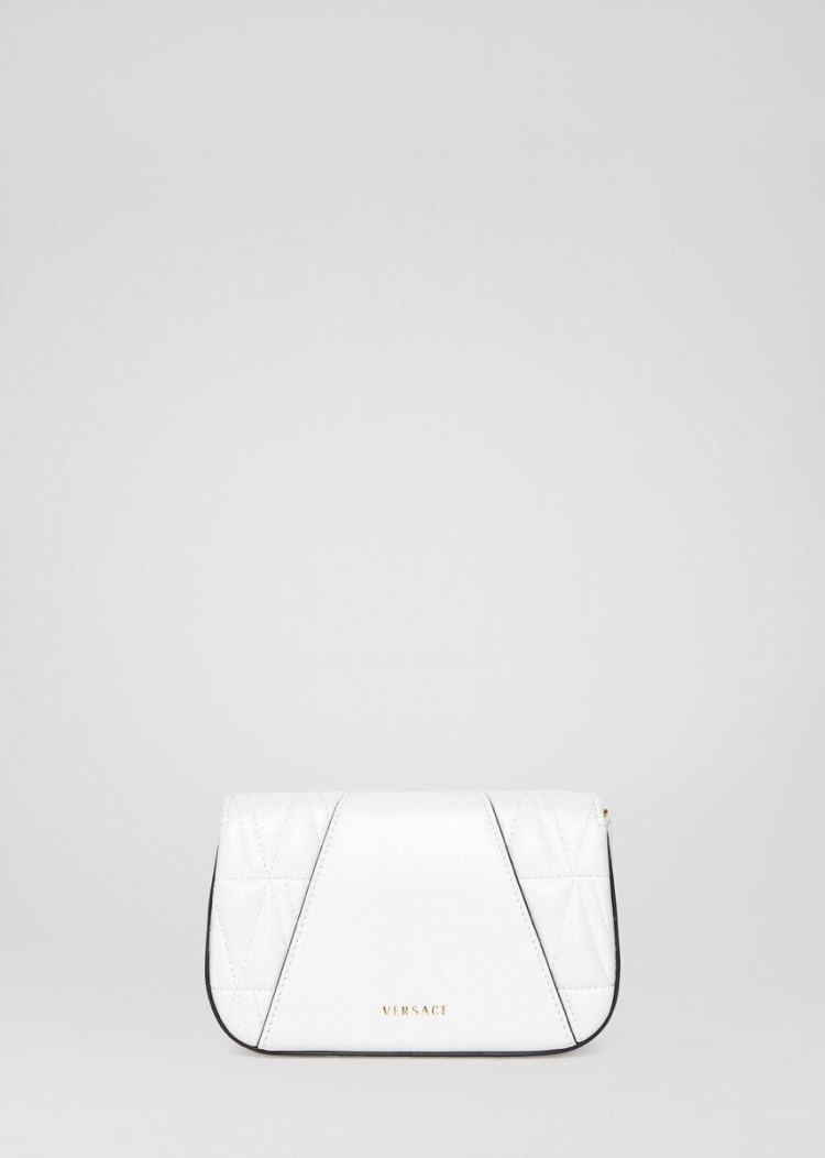Evening Bags Damskie Versace Quilted Virtus Evening Bag Białe | WQB5JD2T3