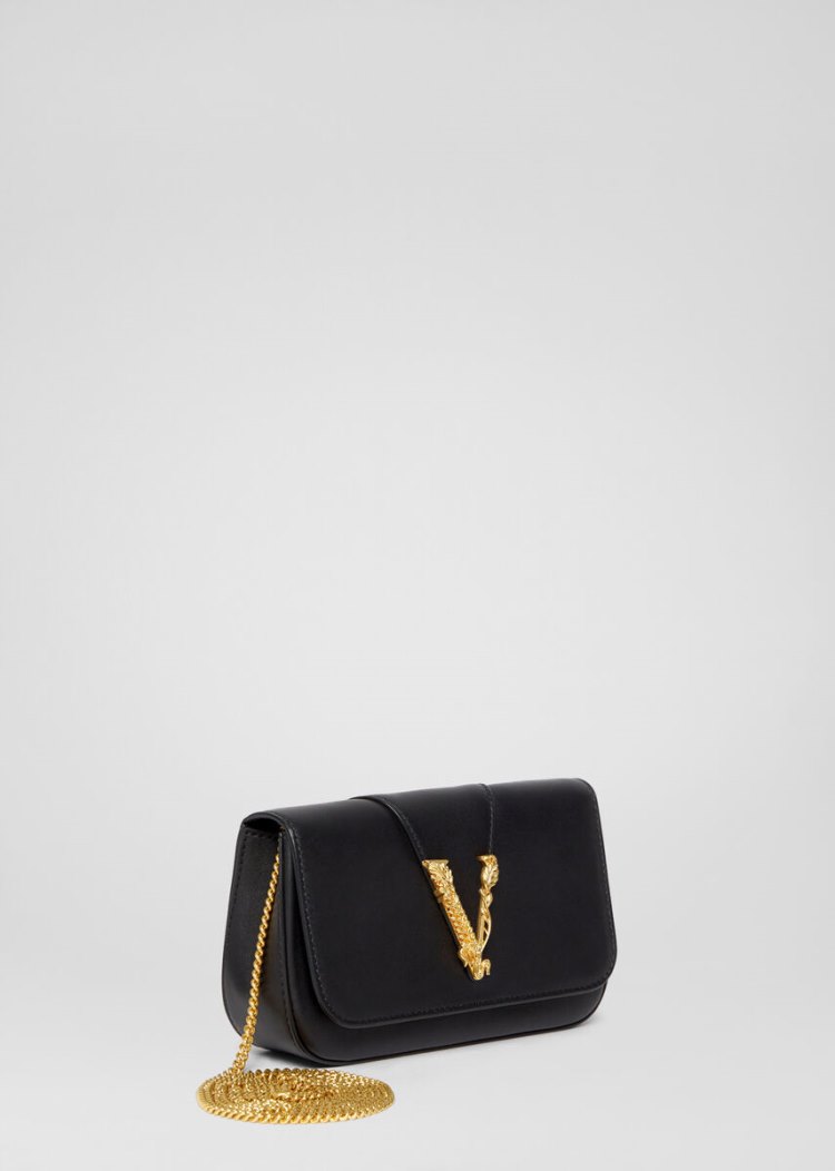 Evening Bags Damskie Versace Virtus Evening Bag Czarne | HZ5UN7L2F
