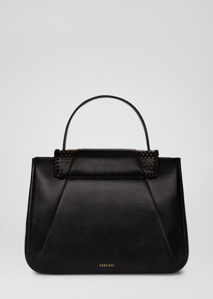 Handle Bag Damskie Versace Virtus Western Top Handle Bag Czarne | OYML3YUUU