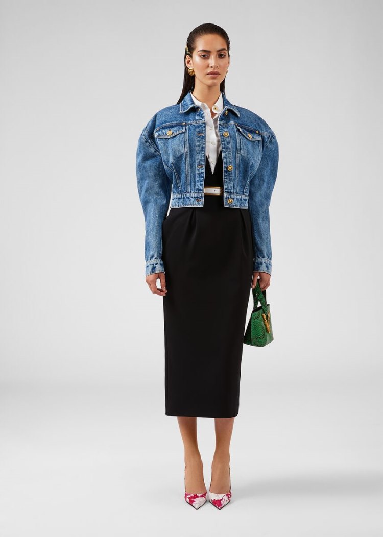 Koszule Damskie Versace Bluzki Bawełniane Muslin Shirt Białe | JATCNPV9Z