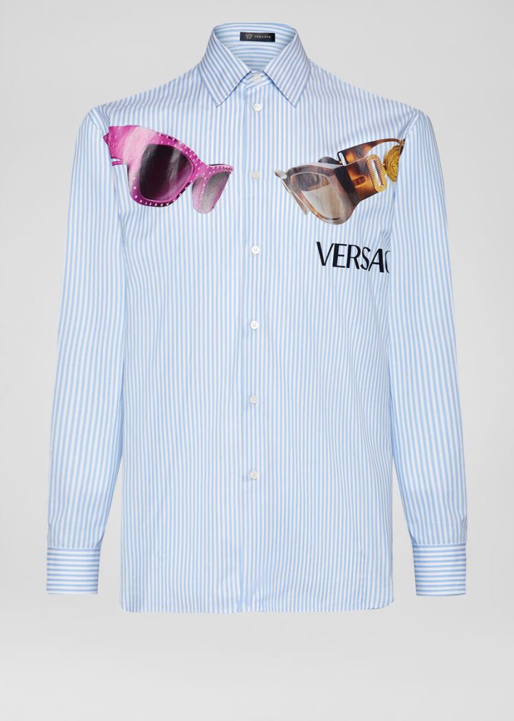 Koszule Męskie Versace Medusa Biggie Print Shirt Kolorowe | 7RX02K710