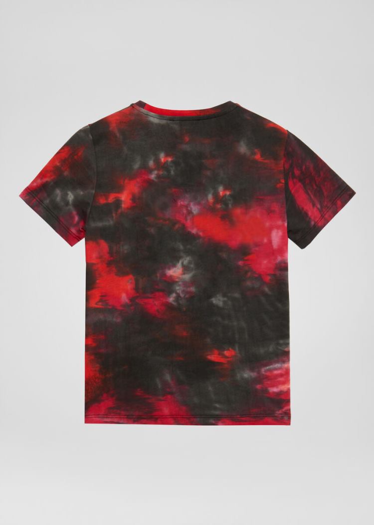 Koszulki Dziecięce Versace Young Tie-Dye Print Western Logo T Shirt Kolorowe | 5CQP4QJCJ
