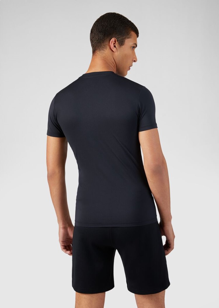 Koszulki Męskie Versace Medusa Motif Gym T Shirt Czarne | WYPJKEG56