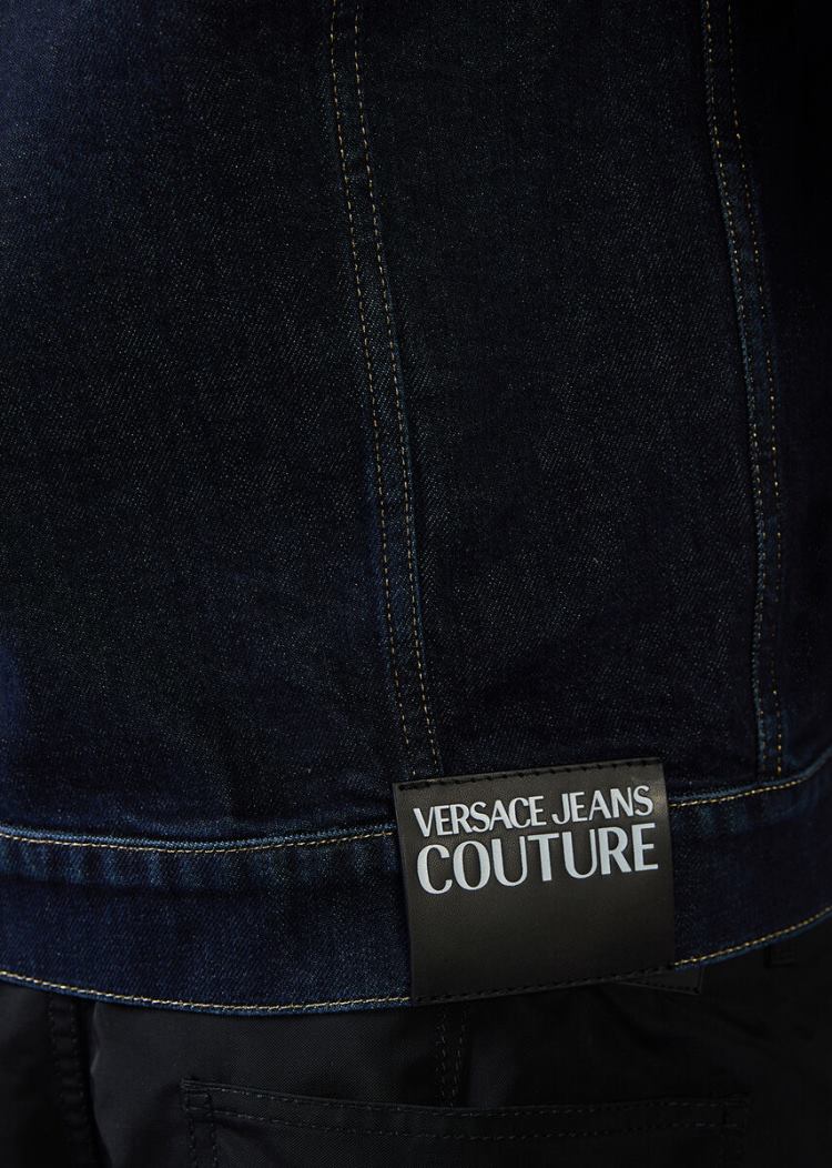 Kurtki Jeans Couture Versace Jeans Couture Slim Fit Denim Jacket Niebieskie | OY68DFUCT