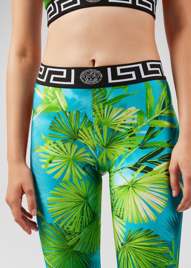 Legginsy Damskie Versace Jungle Print Leggings Kolorowe | FE1A340VS