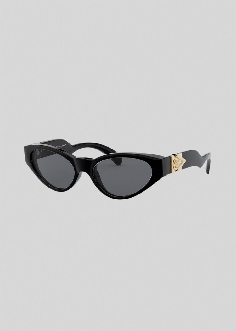 Okulary Słoneczne Damskie Versace Black V-Medusa Czarne | EH2JNITMD