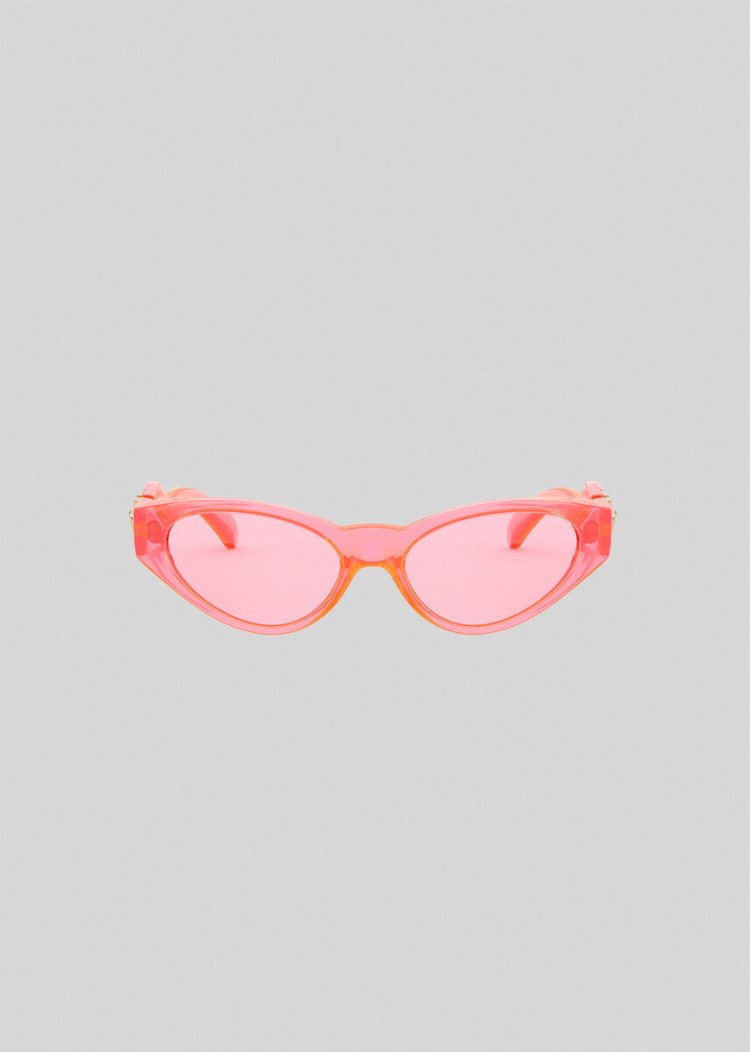 Okulary Słoneczne Damskie Versace Fluo Pink V-Medusa Różowe | GJ99F45R6