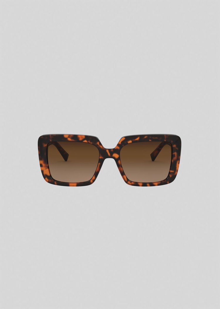 Okulary Słoneczne Damskie Versace Havana Medusa Crystal Jewel Kawa | JGW1Y7PGD