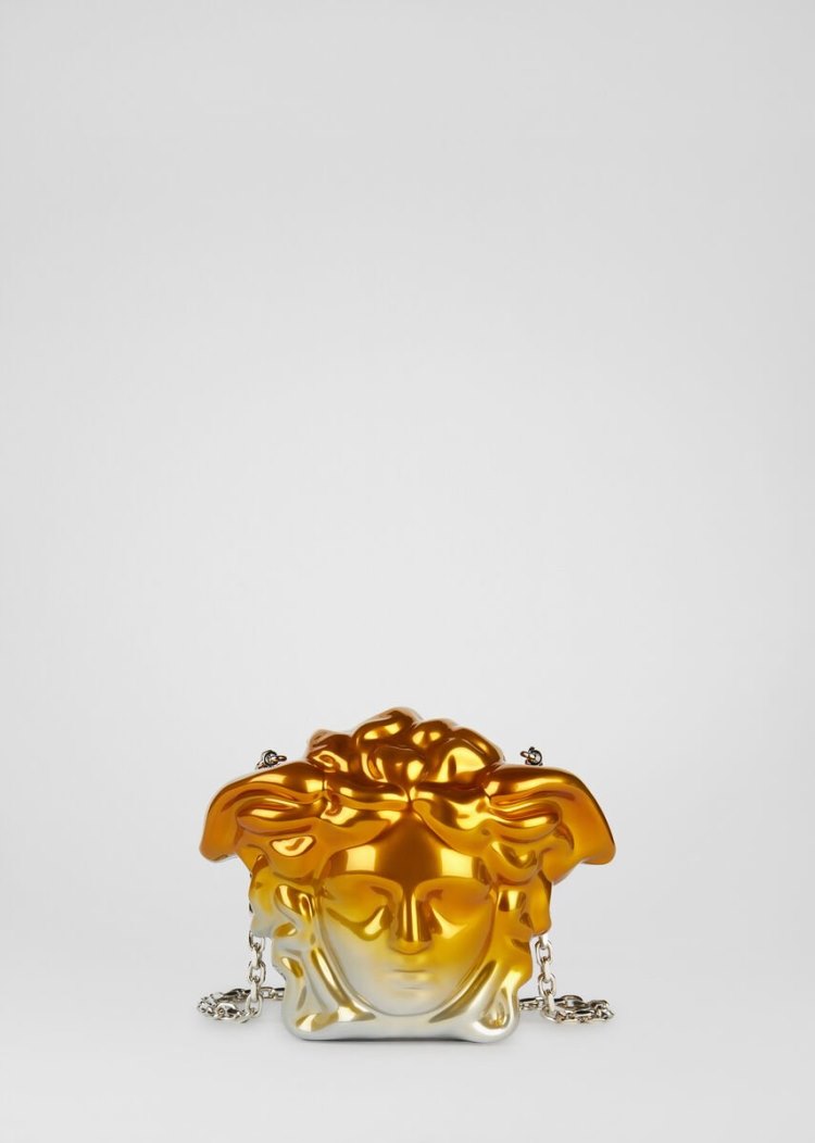 Plecaki Damskie Versace Medusa Złote | CRYKT5PET