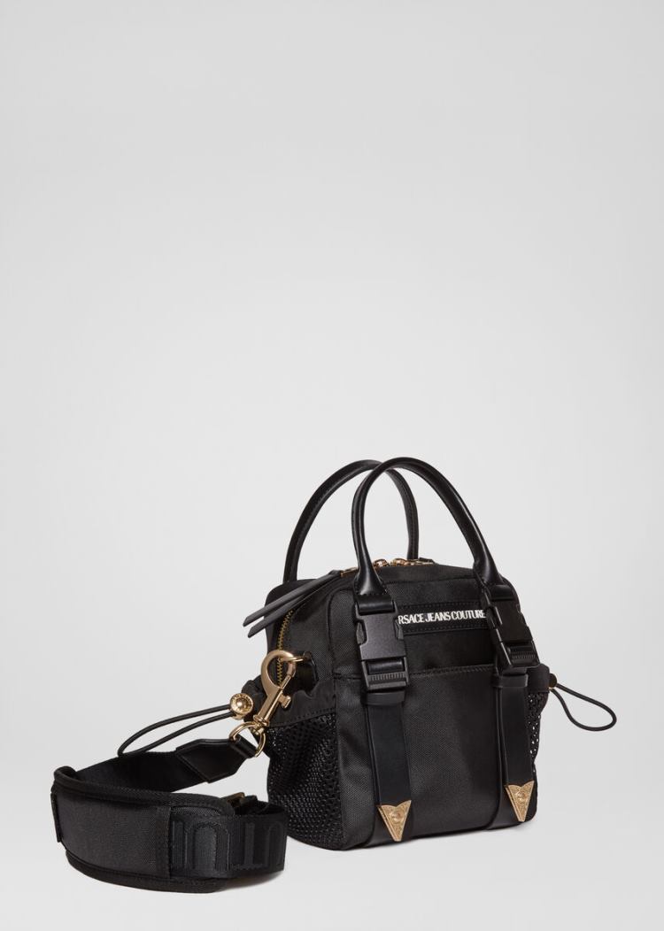 Plecaki Jeans Couture Versace Jeans Couture Heritage Tip Mini Bag Czarne | G6NNLFQS7