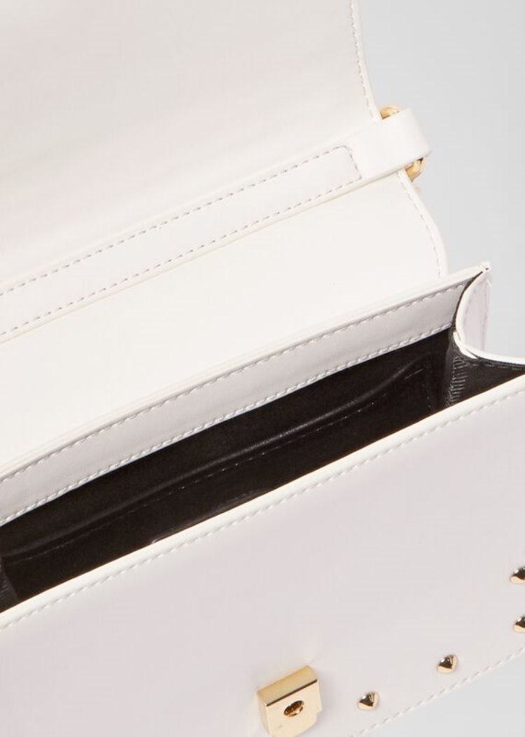 Plecaki Jeans Couture Versace Jeans Couture Stud Revolution Cross-Body Mini Bag Białe | J1CTFOKDE