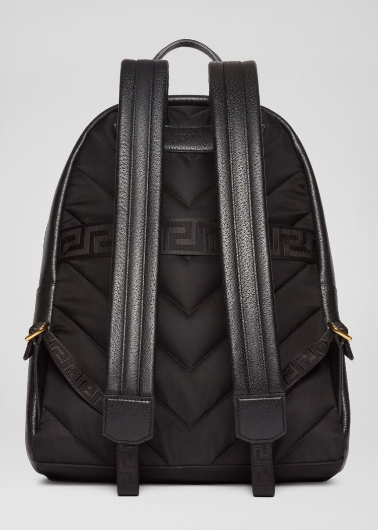 Plecaki Męskie Versace Medusa Stud Backpack Czarne | NO89DAEAX
