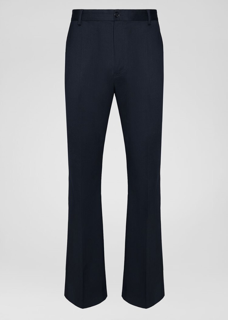 Portki Męskie Versace Flared Wool Trousers Czarne | 33LO1IQEH