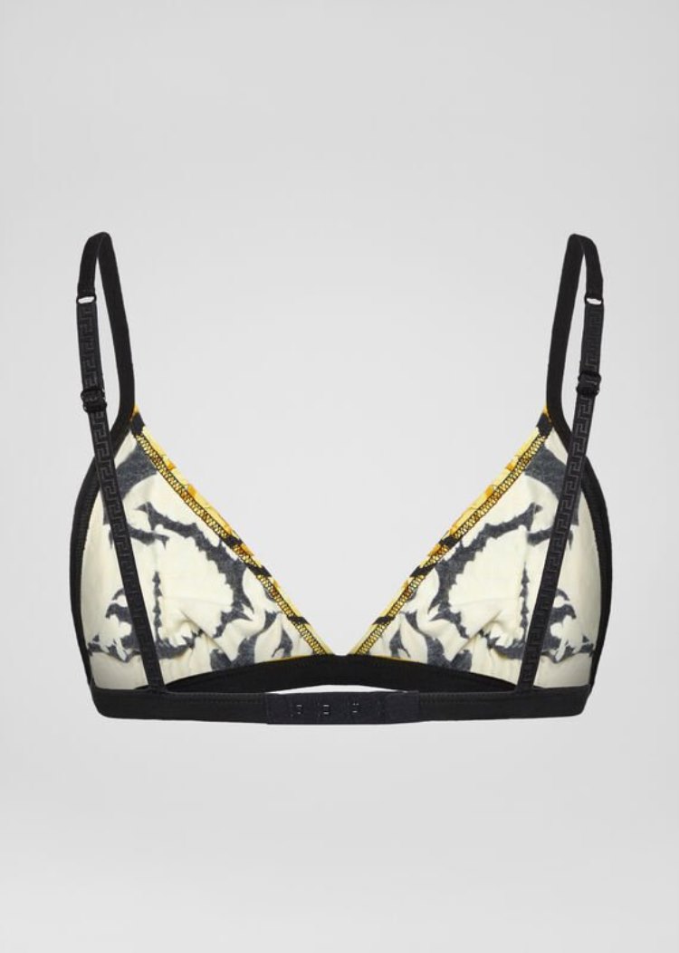 Staniki Damskie Versace Barocco Print Triangle Bra Kolorowe | ZCW0SXNP7