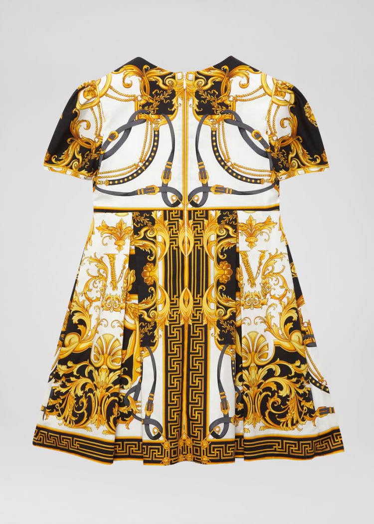 Sukienki Dziecięce Versace Young Barocco Rodeo Print Sukienki Kolorowe | W9Q594XUJ