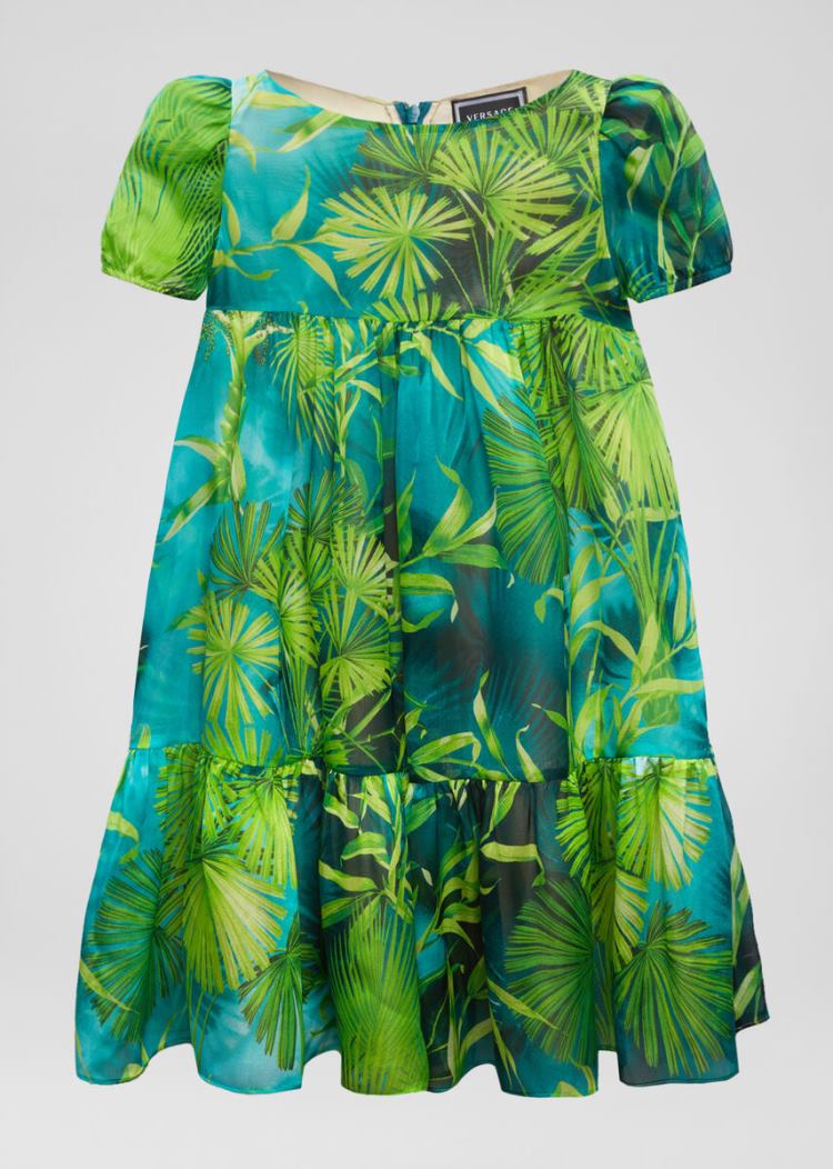 Sukienki Dziecięce Versace Young Jungle Print Sukienki Kolorowe | 9ZL8Q4FUE