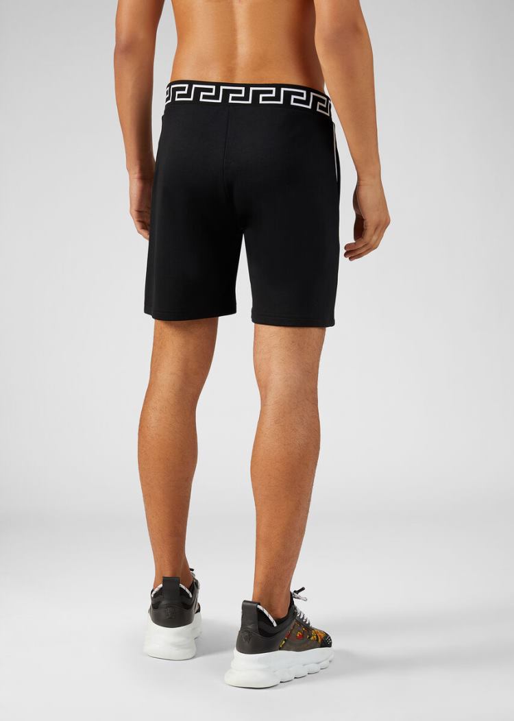 Szorty Męskie Versace Medusa Motif Gym Shorts Czarne | TE63USAUU