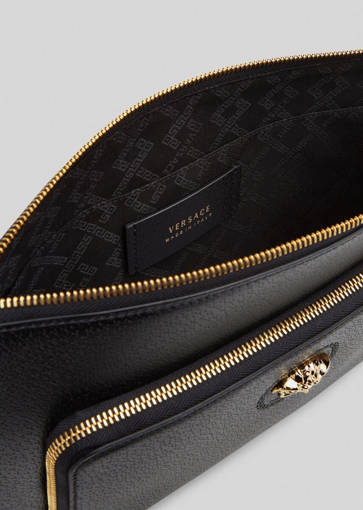 Torba Crossbody Męskie Versace Palazzo Crossbody Bag Czarne | MAGXEH7YI