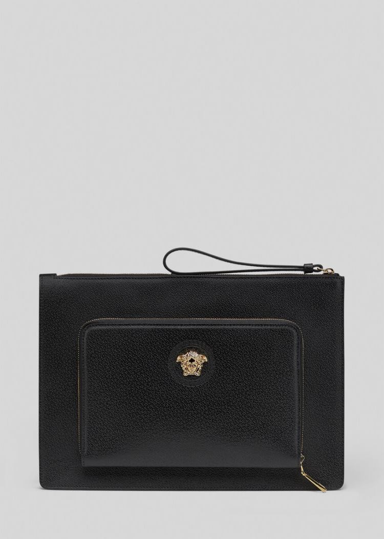Torba Crossbody Męskie Versace Palazzo Crossbody Bag Czarne | MAGXEH7YI