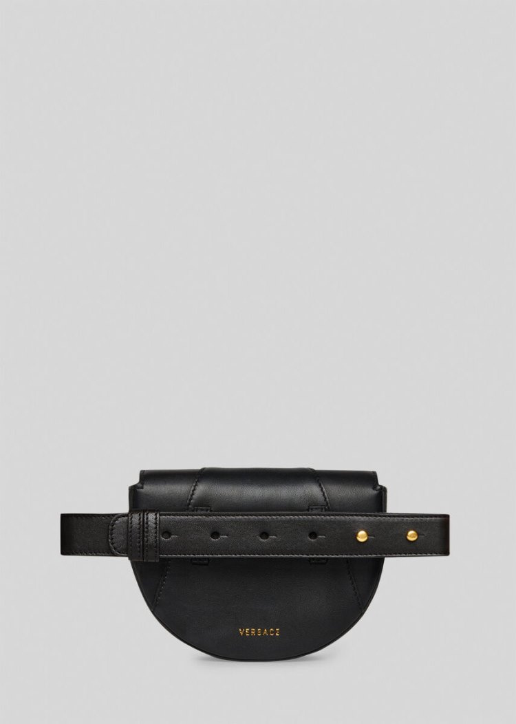 Torba Na Talię Damskie Versace Virtus Belt Bag Czarne | 3G5KYWTKO