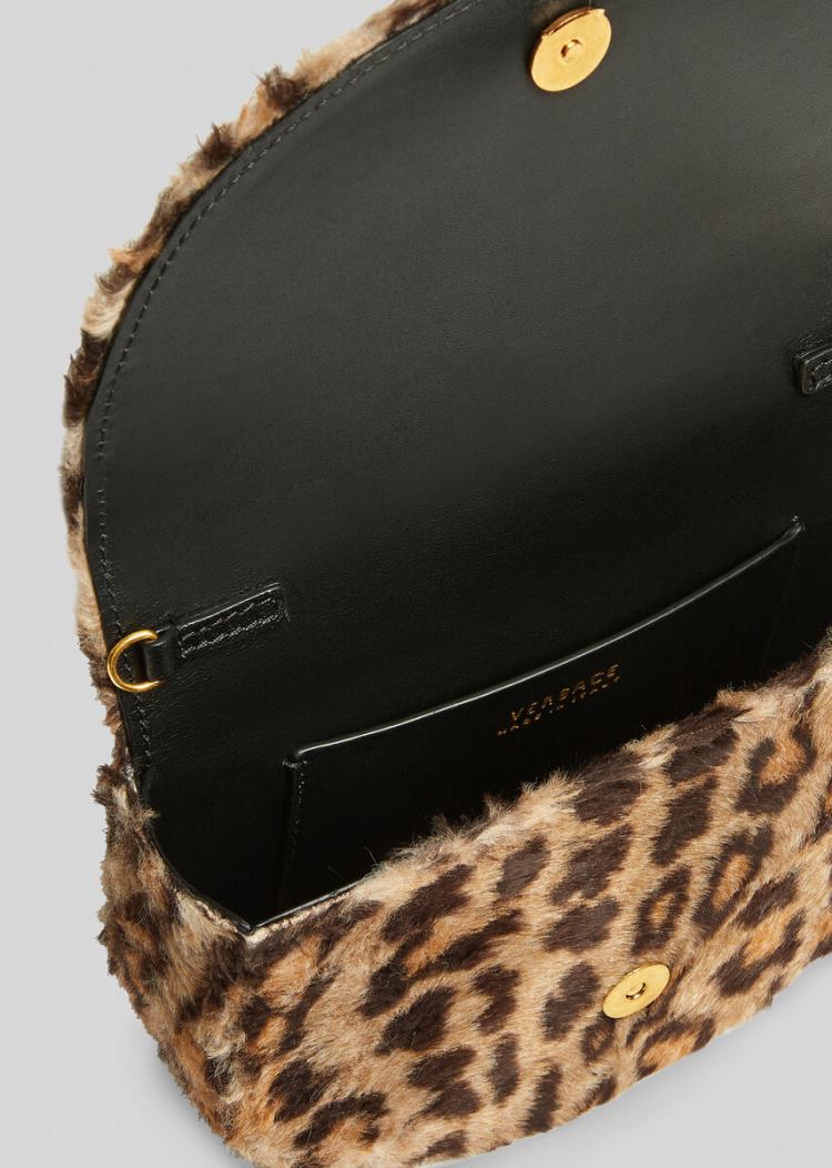 Torba Na Talię Damskie Versace Virtus Faux Fur Belt Bag Panterka | PUZC0I9TO