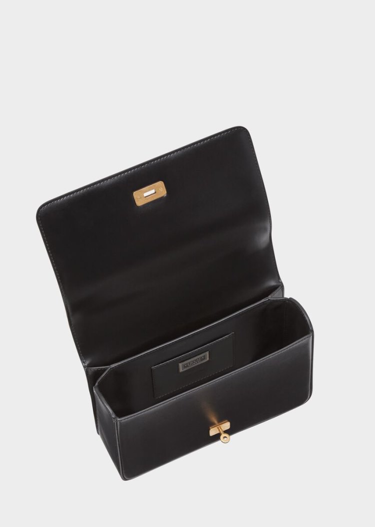 Torby Przez Ramię Damskie Versace Medium Icon Shoulder Bag Czarne | 4655OI7D8