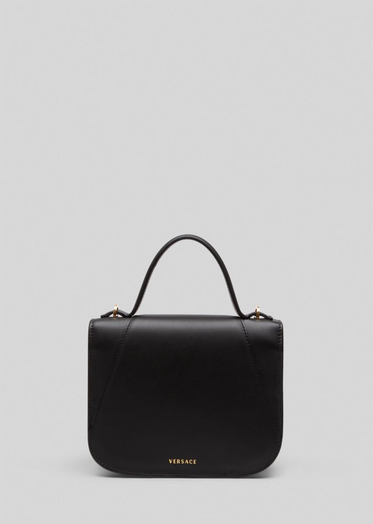 Torebki Damskie Versace Virtus Dual-Carry Bag Czarne | J60MR9H3K