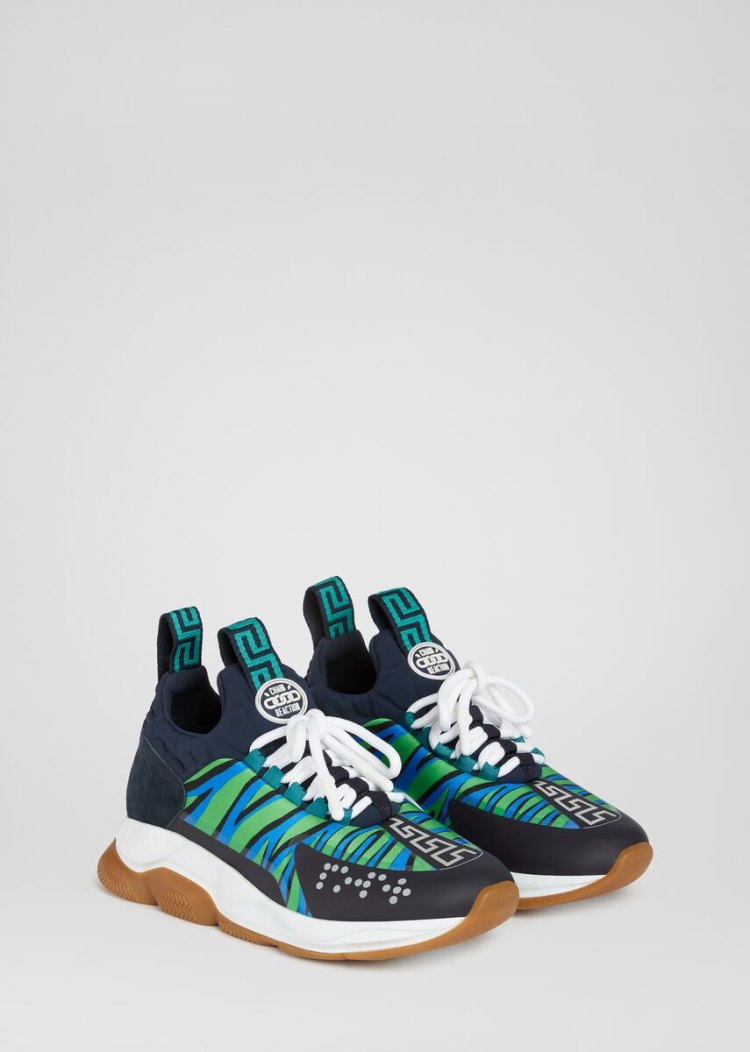 Trampki Damskie Versace Cross Chainer Trainers Kolorowe | QJZGTMGC6