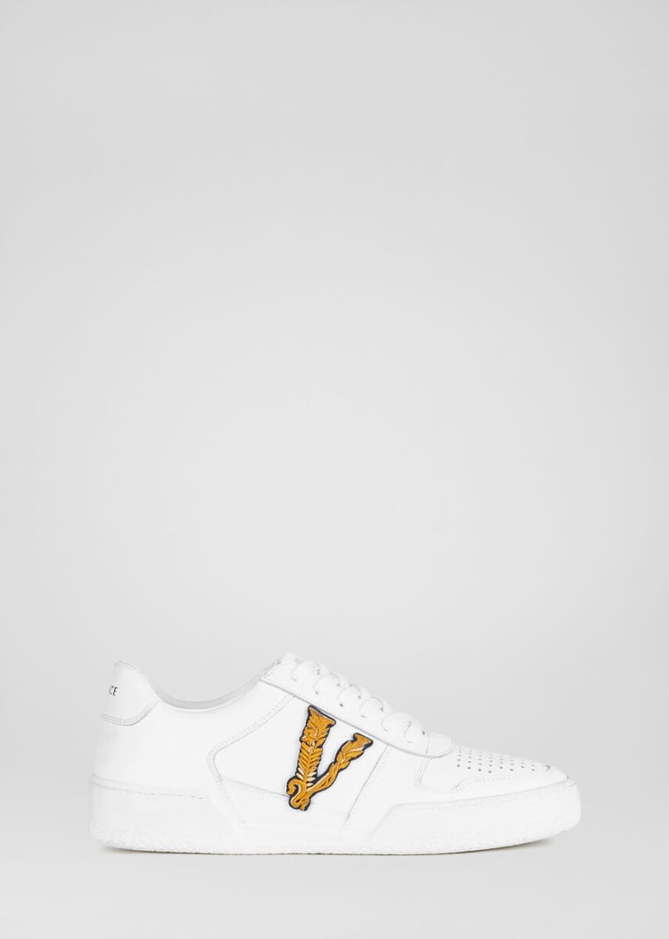 Trampki Damskie Versace Ilus Virtus Trainers Białe | UBHQ21LSK
