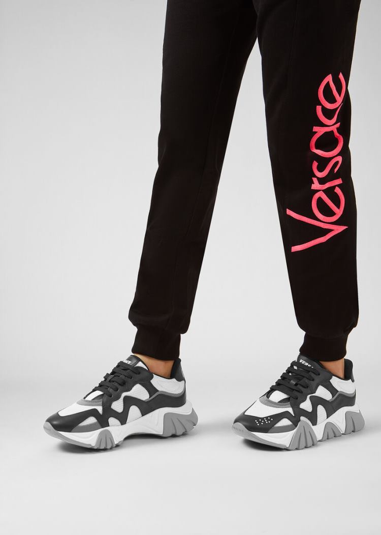 Trampki Damskie Versace Squalo Trainers Białe | OIGFPOY4X