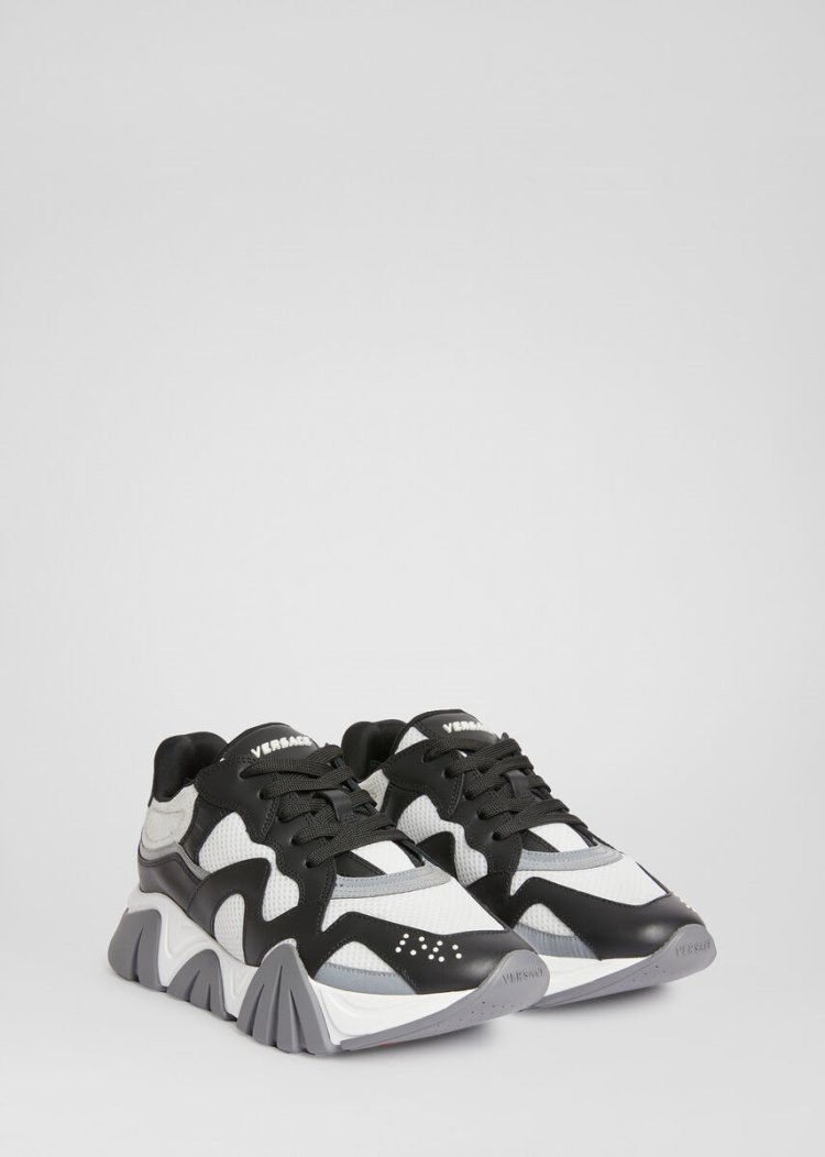 Trampki Damskie Versace Squalo Trainers Białe | OIGFPOY4X