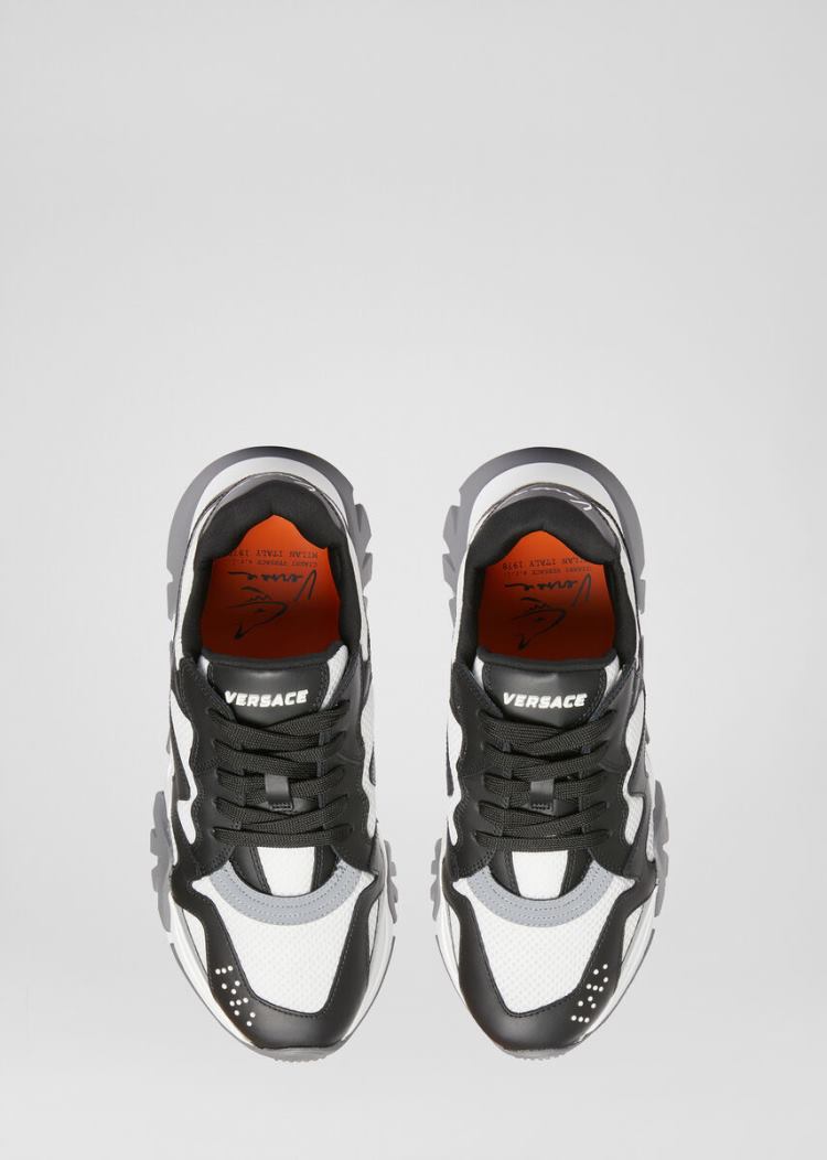 Trampki Damskie Versace Squalo Trainers Białe | OIGFPOY4X