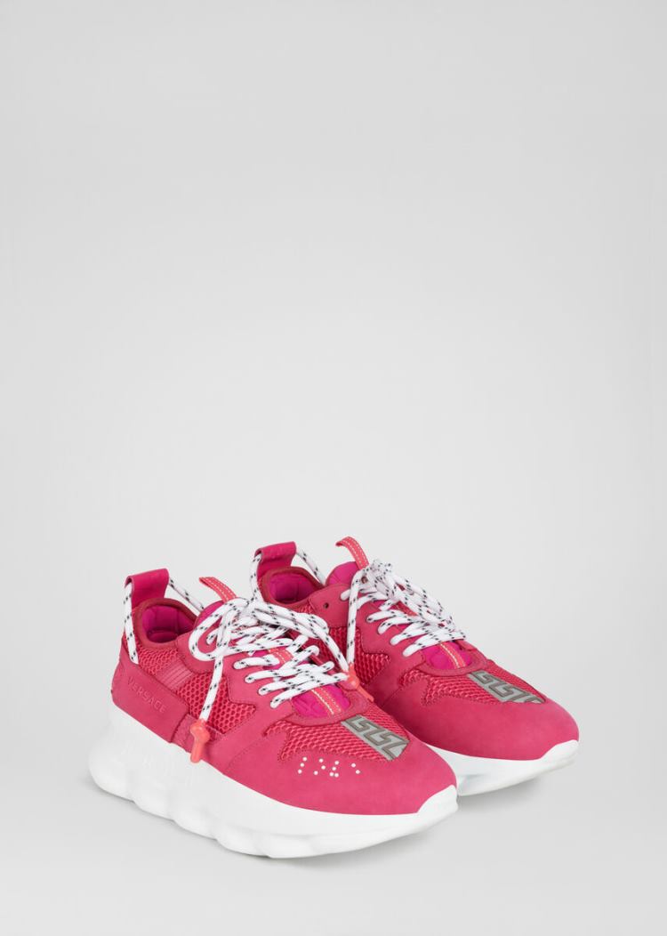 Trampki Męskie Versace Chain Reaction 2 Sneakers Różowe | SJPL6S5JI