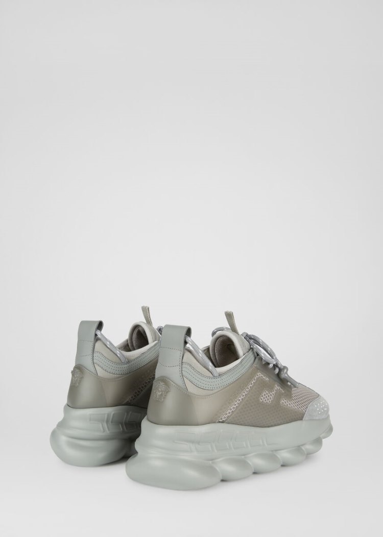 Trampki Męskie Versace Chain Reaction Trainers Szare | 7OWSJDWJZ