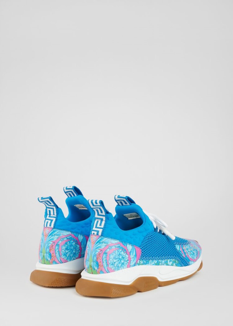 Trampki Męskie Versace Cross Chainer Trainers Niebieskie | 2TS2KET5Y