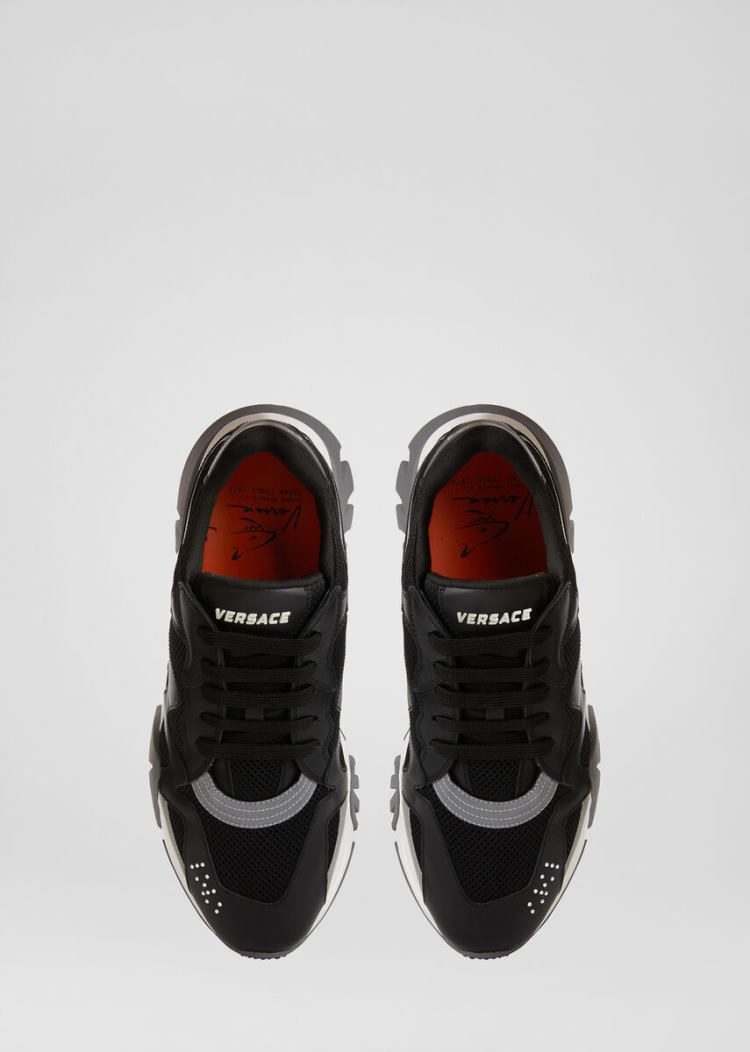 Trampki Męskie Versace Squalo Trainers Czarne | 5S5FDYLLY