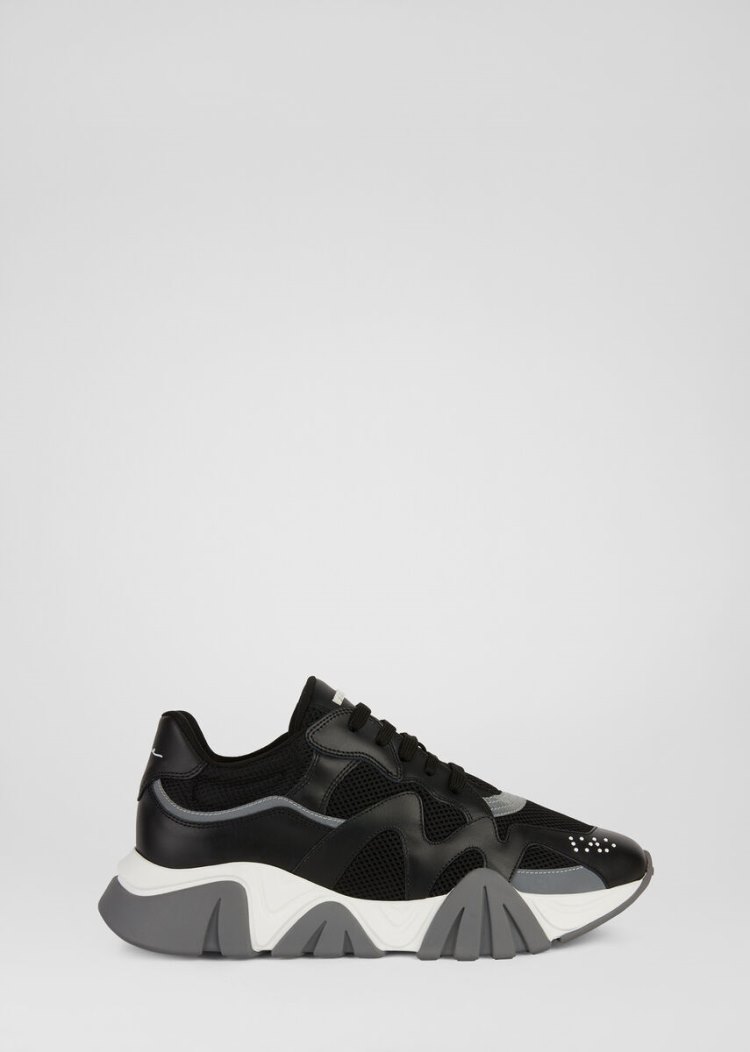 Trampki Męskie Versace Squalo Trainers Czarne | 5S5FDYLLY