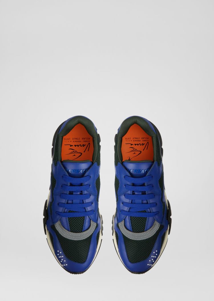 Trampki Męskie Versace Squalo Trainers Niebieskie | Z16HJNWLS