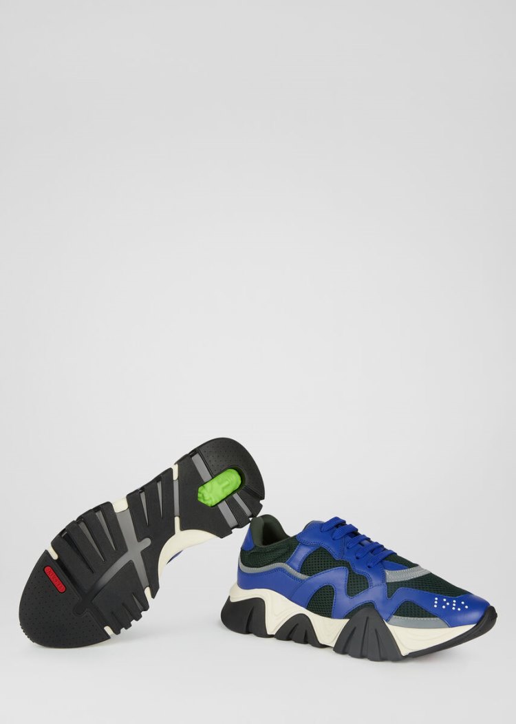 Trampki Męskie Versace Squalo Trainers Niebieskie | Z16HJNWLS