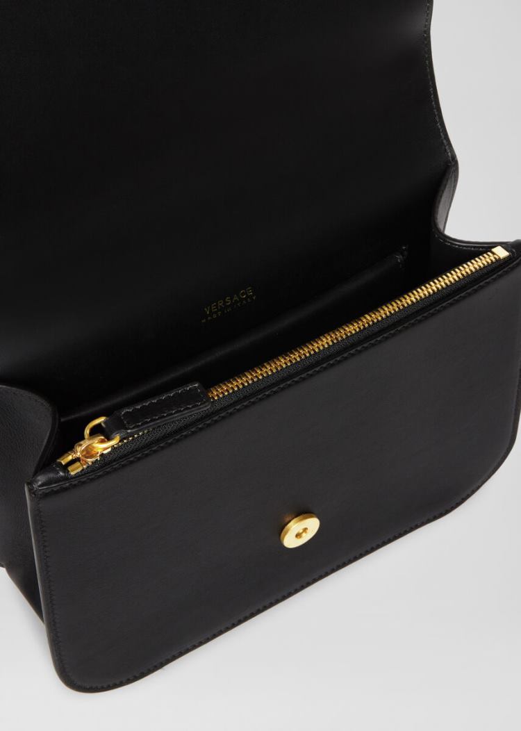 Virtus Bag Damskie Versace Virtus Shoulder Bag Czarne | 2SLRO9ICX