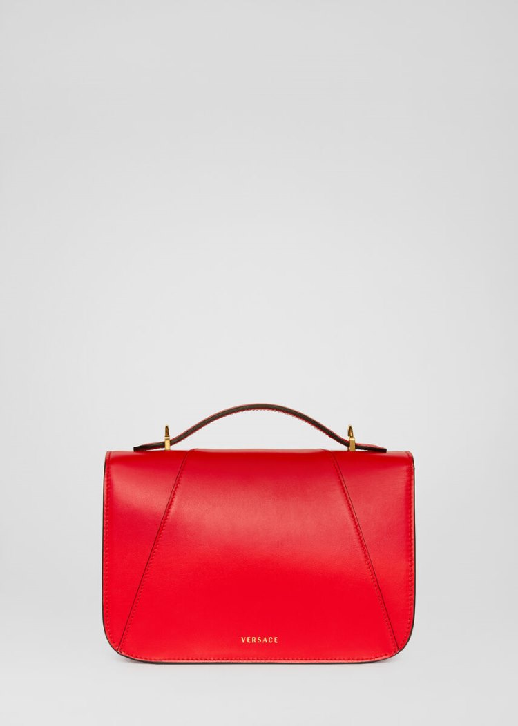 Virtus Bag Damskie Versace Virtus Shoulder Bag Czerwone | DST81U0EB