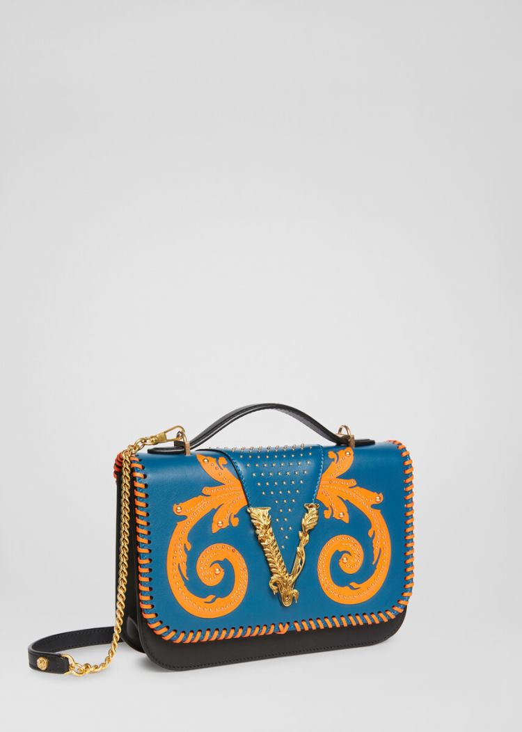 Virtus Bag Damskie Versace Virtus Western Shoulder Bag Kolorowe | U8ATVSWM6