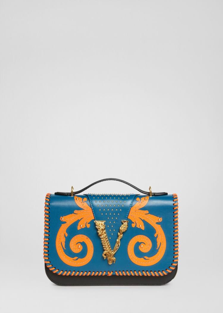 Virtus Bag Damskie Versace Virtus Western Shoulder Bag Kolorowe | U8ATVSWM6
